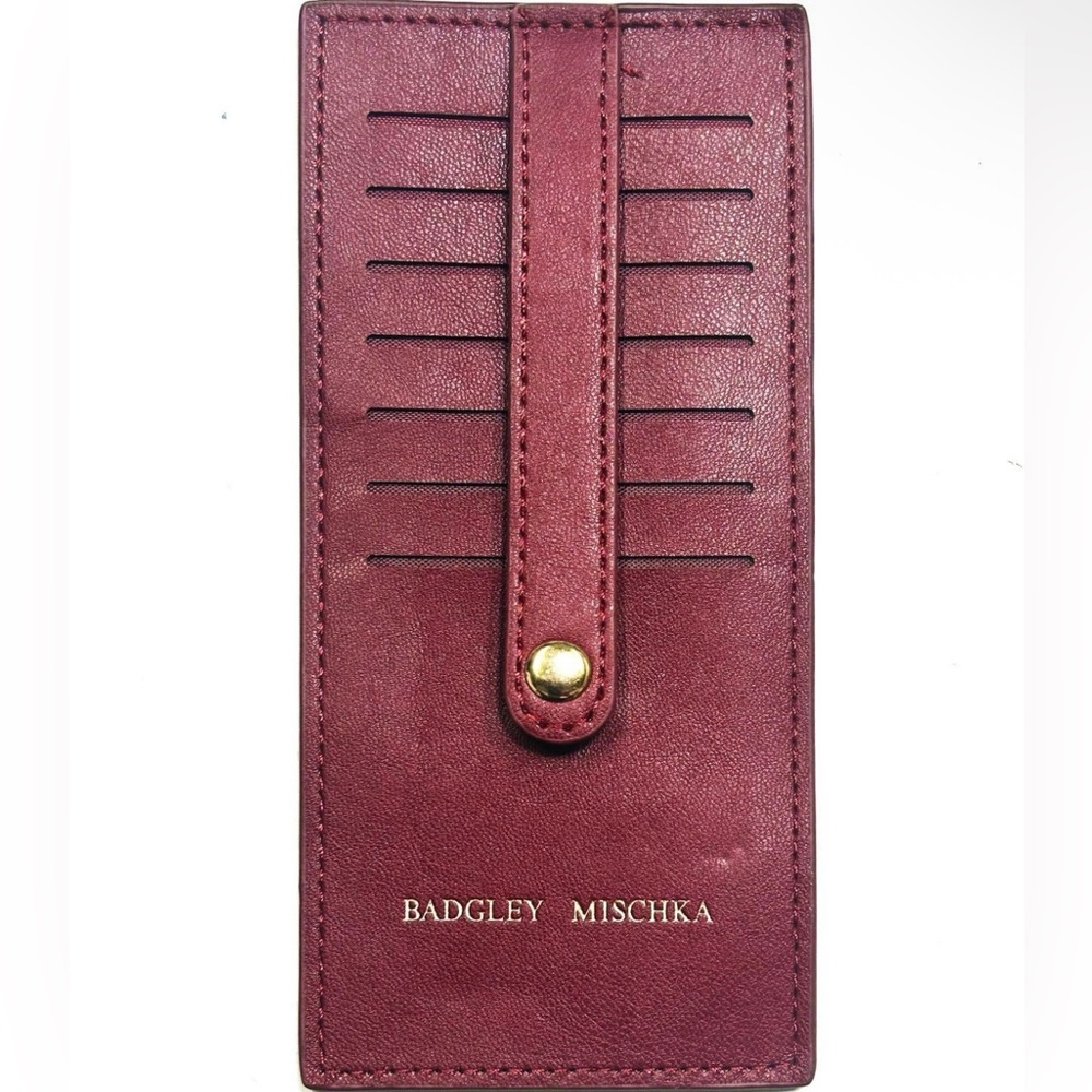 Badgley Mischka Burgundy Cardholder Bundle - Picture 5 of 5